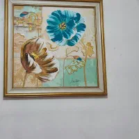 تابلو تکسچر و ورق طلا