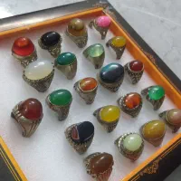 ۲۱انگشتر مردانه نقره