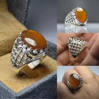 انگشتر نقره عقیق یمنی|جواهرات|نجفآباد, منتظری شمالی|دیوار