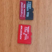 دو عدد مموری کارت ۱۶ گیگ در حد نو