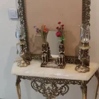 آینه وشمعدان برنز