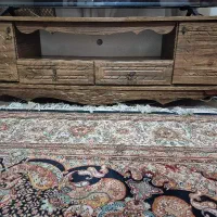 میز تلویزیون و شومینه