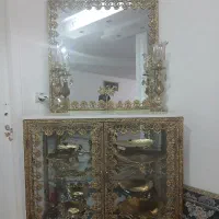 آینه کنسول برنزی درحد و سالم