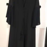 مانتو مشکی بلند سایز ۴۶