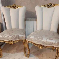 دو عدد صندلی میزبان طلاکوب|میز و صندلی غذاخوری|تهران, سردارجنگل|دیوار