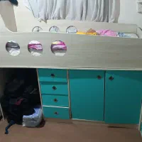 تخت نوجوان با تشک یک نفره