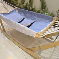 گهواره بانوج ننو نوزاد در سیسمونی نی نی ناز|تخت و صندلی بچه|مشهد, گلبرگ شمالی|دیوار
