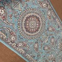 کناره فرش ۸ رنگ فیروزه ای