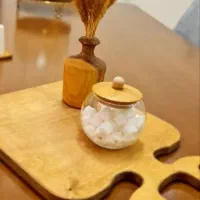 قندان یا بانکه پیرکس در چوبی