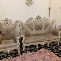 مبل سلطنتی ۷ نفره همراه با میز عسلی|مبلمان خانگی و میز عسلی|اقبالیه, |دیوار