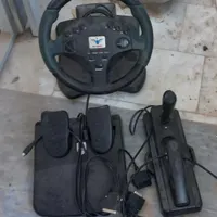 ست فرمان و گاز و دستی برای ماشین بازی
