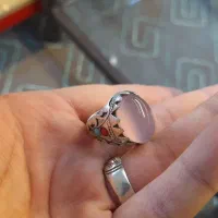 انگشتر عقیق سوسنی یمن اصل دستساز|جواهرات|قنوات, |دیوار