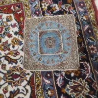 جا نماز دو تیکه ترمه رنگ زمینه آبی