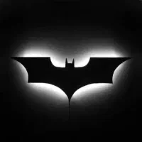 تابلو بک لایت طرح خفاش