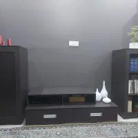 میز تلویزیون همراه با کتابخانه و بوفه