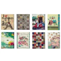 دفتر۵۰برگ‌ سیمی جلد طلقی کاغذ۷۰گرم