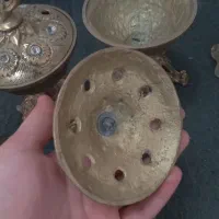 قندان برنز  اصل اصل|ظروف سرو و پذیرایی|قم, شاد قلی|دیوار