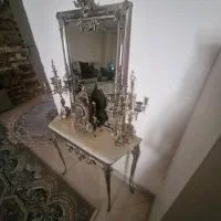 اینه و شمعدان برنز قدیمی سنگین|آینه|پردیس, فاز ۴|دیوار