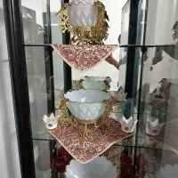 چهار تیکه ظرف دکوری برنز|ظروف سرو و پذیرایی|قم, بلوار امین و ساحلی|دیوار