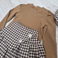 لباس دخترانه ست بلوز و دامن و کلاه|کفش و لباس بچه|داراب, |دیوار