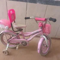 ۲ عدد دوچرخه ۱۶ صورتی دخترانه  اکبند در حد|دوچرخه، اسکیت، اسکوتر|سقز, |دیوار