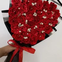 گل روبانی جاودان|گل مصنوعی|مراغه, |دیوار