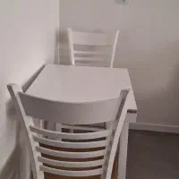 میز صبحانه خوری دو نفره چوب راش|میز و صندلی غذاخوری|همدان, |دیوار