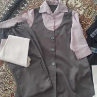 فرم مدرسه دخترانه ۲عدد با مقنعه