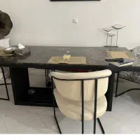 فروش مبل ال به همراه میز نهار خوری شش نفره