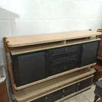 ست کنسول‌کشودار چوبی|بوفه، ویترین، کنسول|کاشان, |دیوار