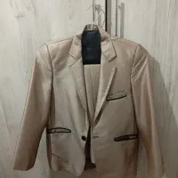 کت شلوار وکت تک یکبار پوشیده مناسب دوازه سیزده سال|کفش و لباس بچه|مشکین‌دشت, |دیوار