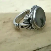 انگشتر نقره شجر رکاب قوی دست ساز چهار مهر