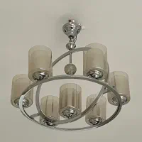 لوستر ۷ شعله مدرن استیل