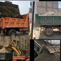 حمل  شن شسته آماده تخلیه ارزون.امروز  نخاله خاور