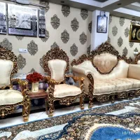 مبل مصری استیل کلاسیک راحتی سلطنتی پنجه شیری|مبلمان خانگی و میز عسلی|محمدیه-قزوین, |دیوار