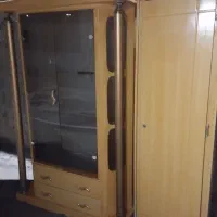 بوفه چوبی سه طبقه و دراور و کمد لباس|بوفه، ویترین، کنسول|زابل, |دیوار