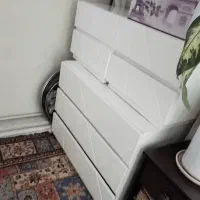 تخت ۲نفره وکمدپاتختی دراورباقاب اینه