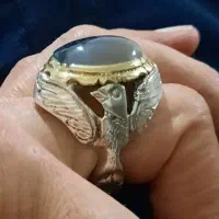 انگشترنقره شجر قائن کلکسیونی سنگین وزن|جواهرات|کرمانشاه, |دیوار