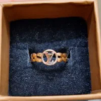 انگشتر طلا سبک وزن طرح LV(لویی ویتون)|جواهرات|بیرجند, |دیوار