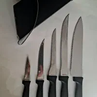 ست چاقو لیزری ۵ تایی با استند