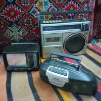 رادیو سونی ژاپن و تلویزیون رادیو کوچک قدیمی