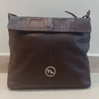 کیف زنانه چرم مشهد قهوه ای