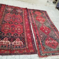 دو عدد قالی دستبافت قدیمی