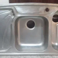 سینک دو قلو توکار، لگن راست