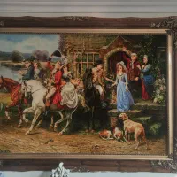 تابلو فرش دستباف بدرقه