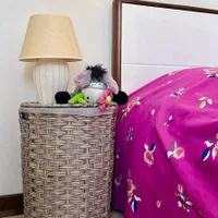 سبد رخت چرک حصیری دستباف از راتان مصنوعی