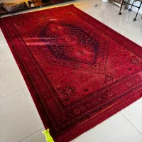 فرش۷۰۰شانه۲۵۵۰تراکم لاکی قجری قرمز ضخیم|فرش|خرمآباد, |دیوار