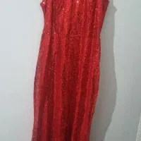 پیراهن مدل ماهی پولک قرمز  سایز ۴۰و۴۲