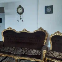 مبل ۷ نفره سلطنتی با ۲عدد میزبان|مبلمان خانگی و میز عسلی|مشهد, شهرک لشکر (شهرک غرب)|دیوار