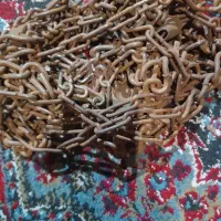 باسلام یک جفت زنجیر چرخ سمند تمیز وسالم